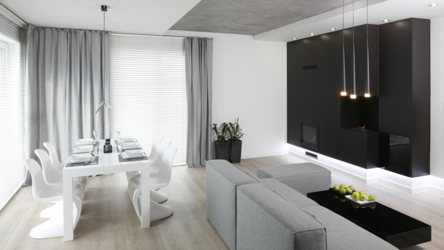 Современный интерьер гостиной Минимализм