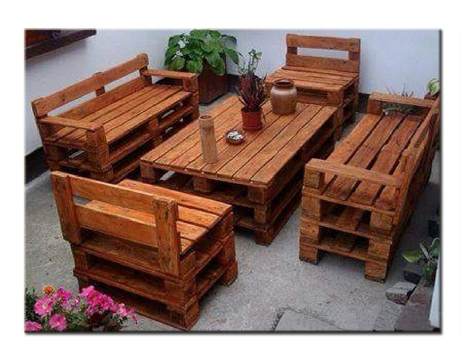 Садовая мебель из европаллетов
