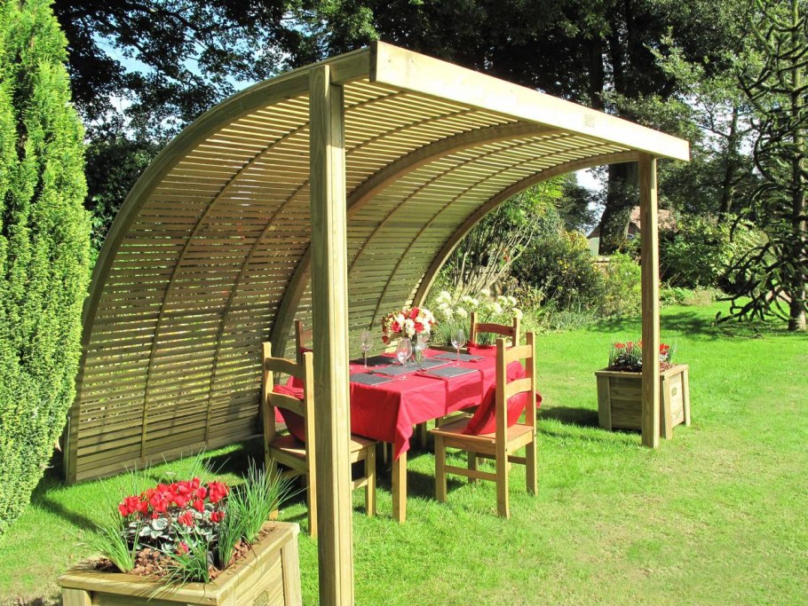 Навес в огороде