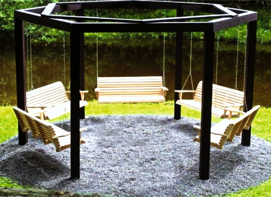 Баня с террасой и барбекю патио