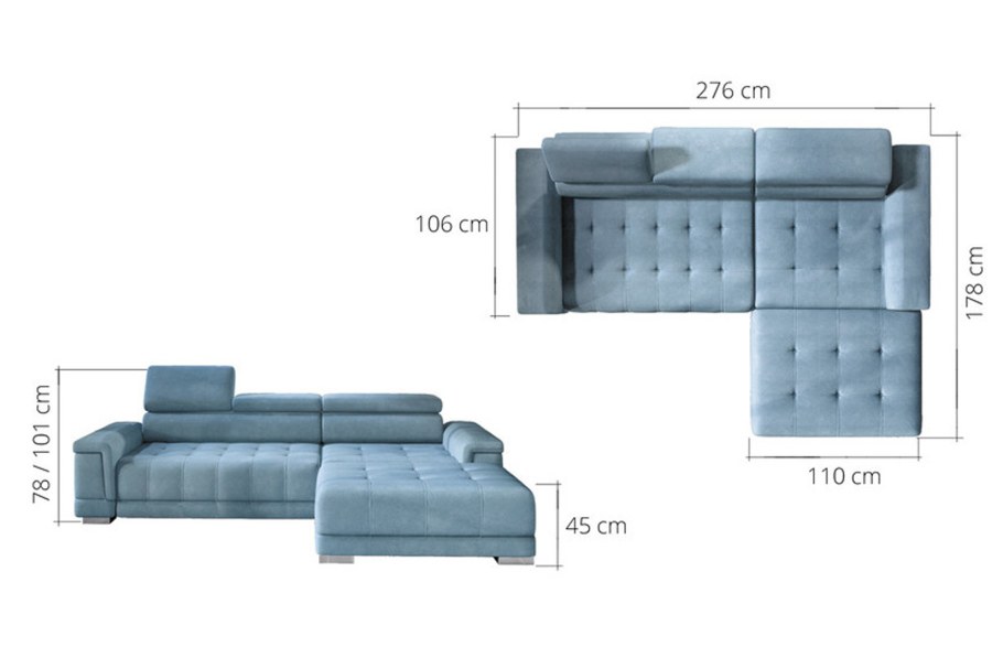 Раскладной диван Sofa Bed серого цвета IMR-613087