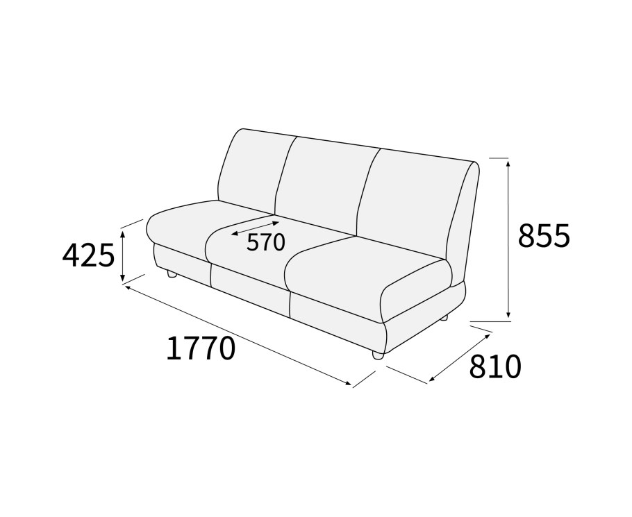 Диван Матрикс 3х-местный
