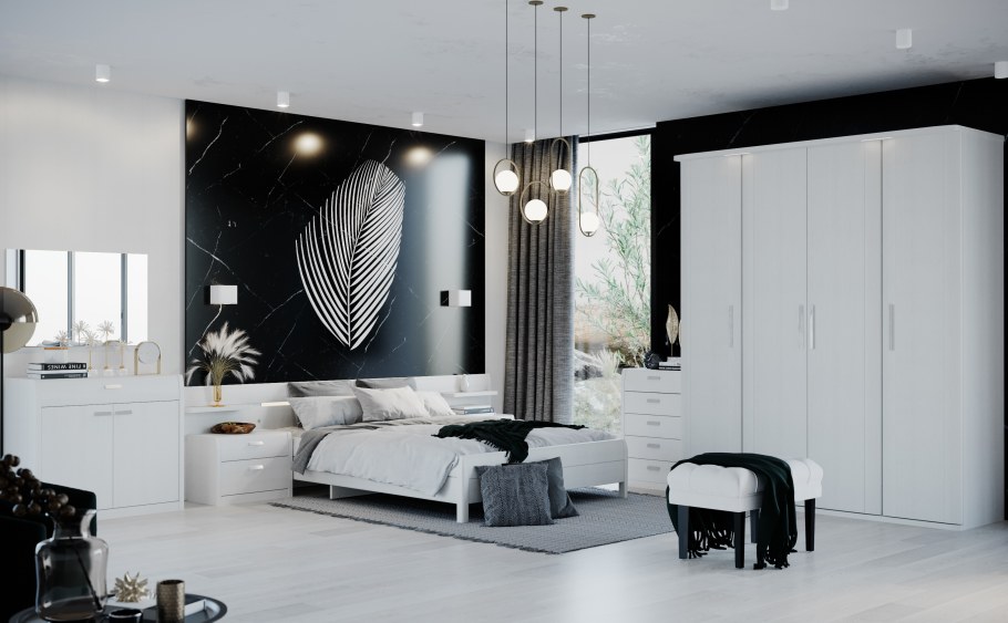 Шкаф распашной Илона лазурит