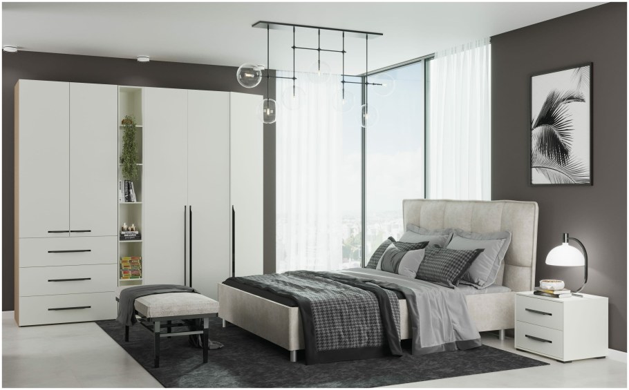 Спальный гарнитур Моника лазурит