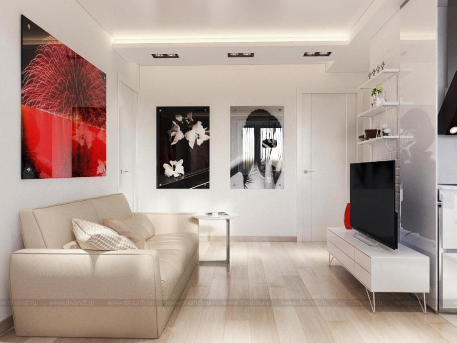 Интерьер маленькой квартиры однокомнатной 33кв