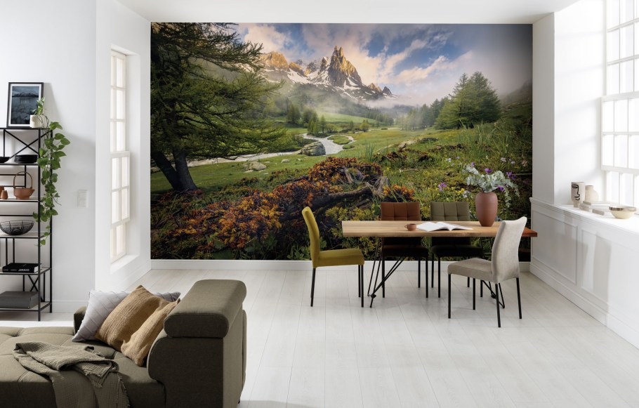 Бумажные фотообои на стену