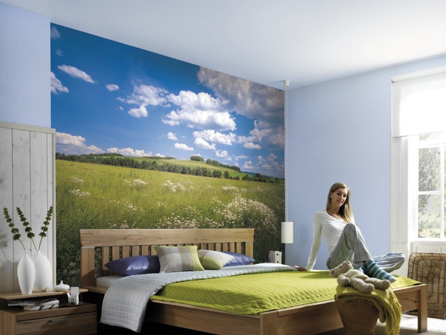 Фотообои природа в интерьере