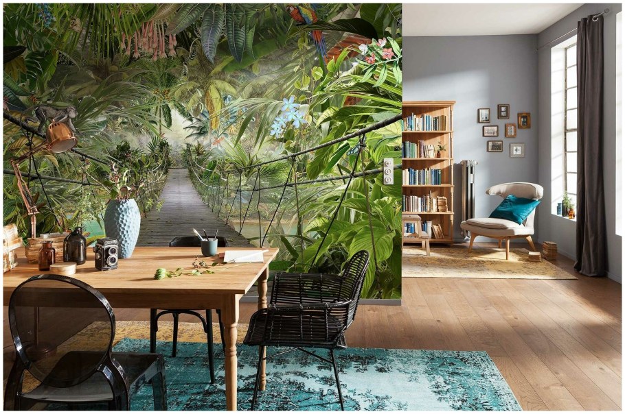 Фреска на стену лес