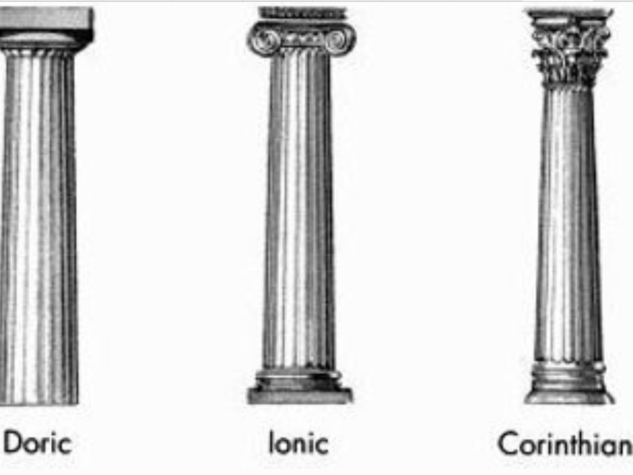 3 Ордера древней Греции