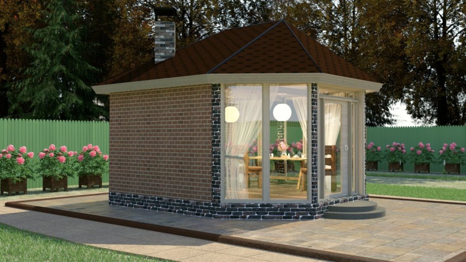 Терем беседки застекленные