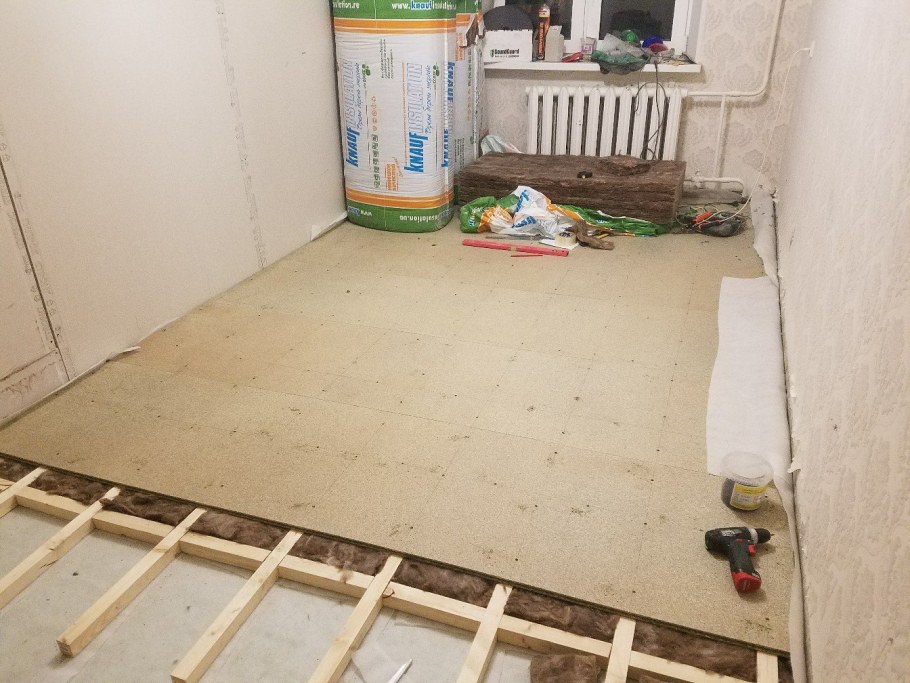 Демонтаж деревянного пола