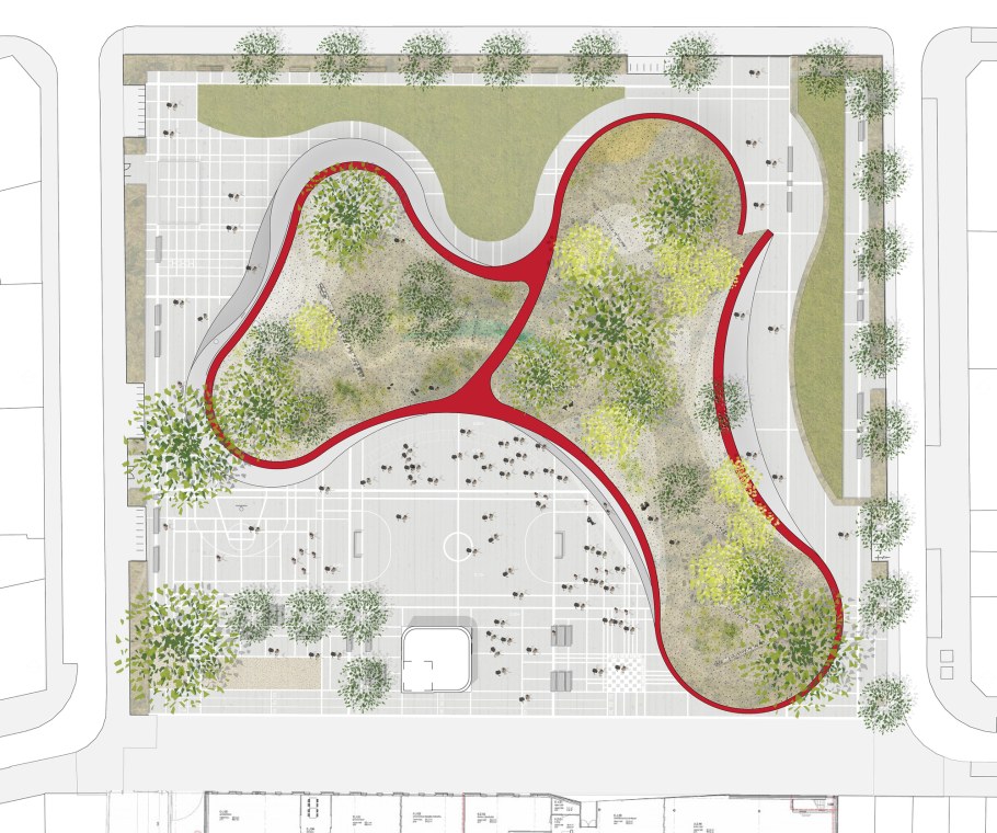 Детская площадка геопластика генплан