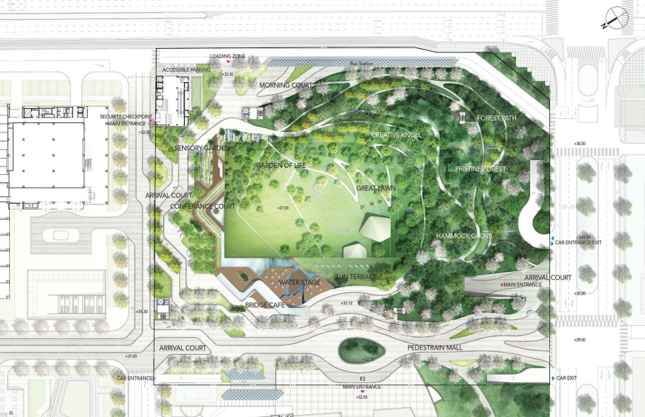 Landscape Architecture схема парка