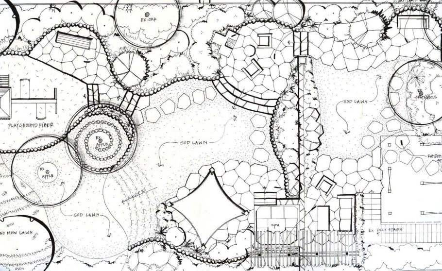 Эскиз генплана участка