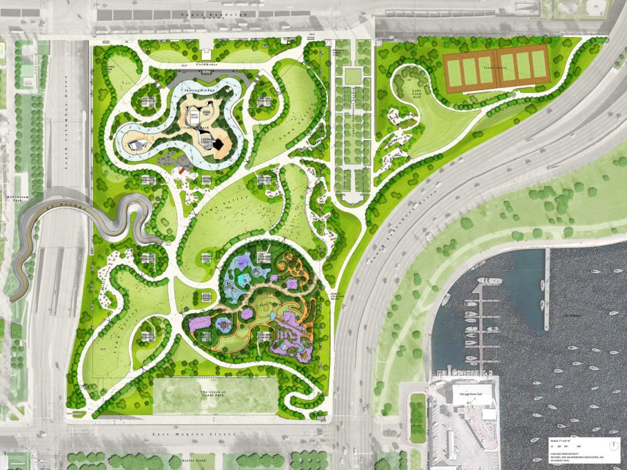 Проект парка генплан Автокад