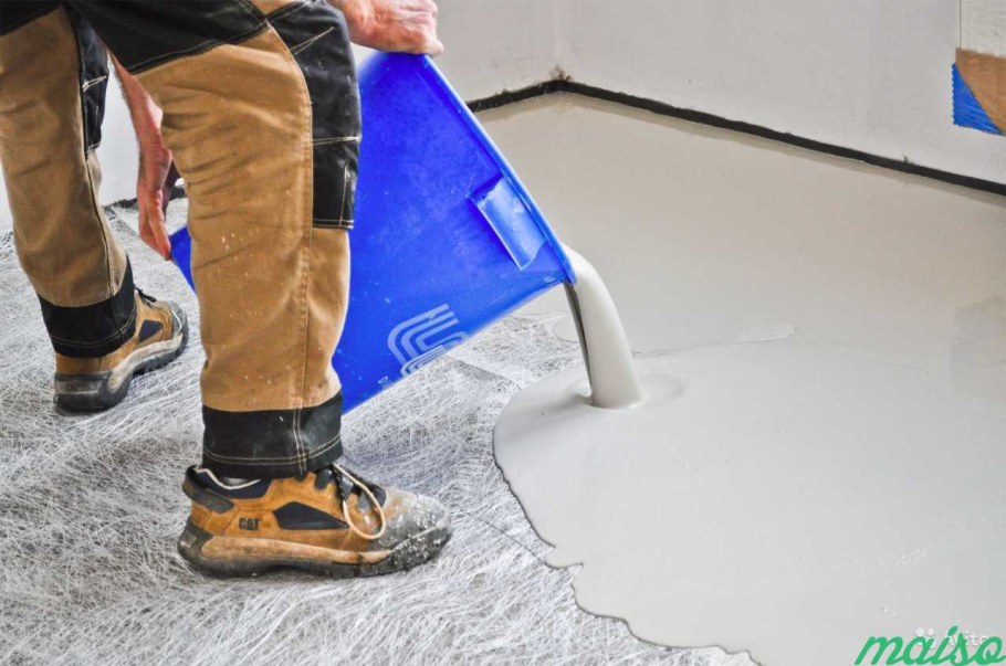 Наливной пол цветной