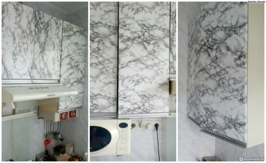 Поклейка самоклеющейся пленки