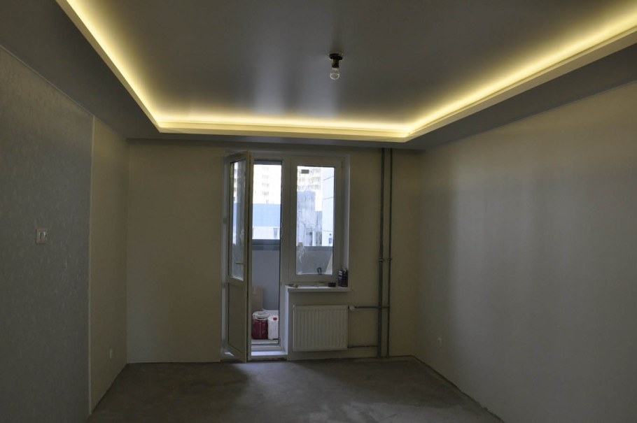 Стенка из гипсокартона под телевизор