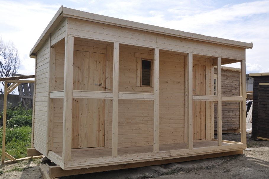 Туалет с хозблоком для дачи