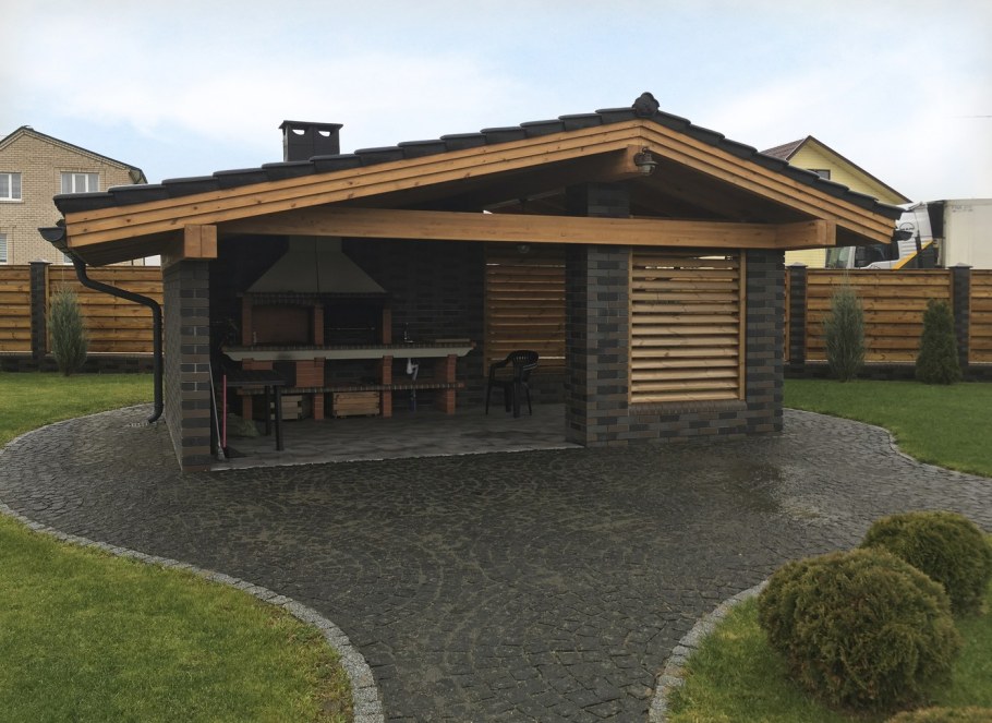 Дом-баня из клееного бруса под ключ