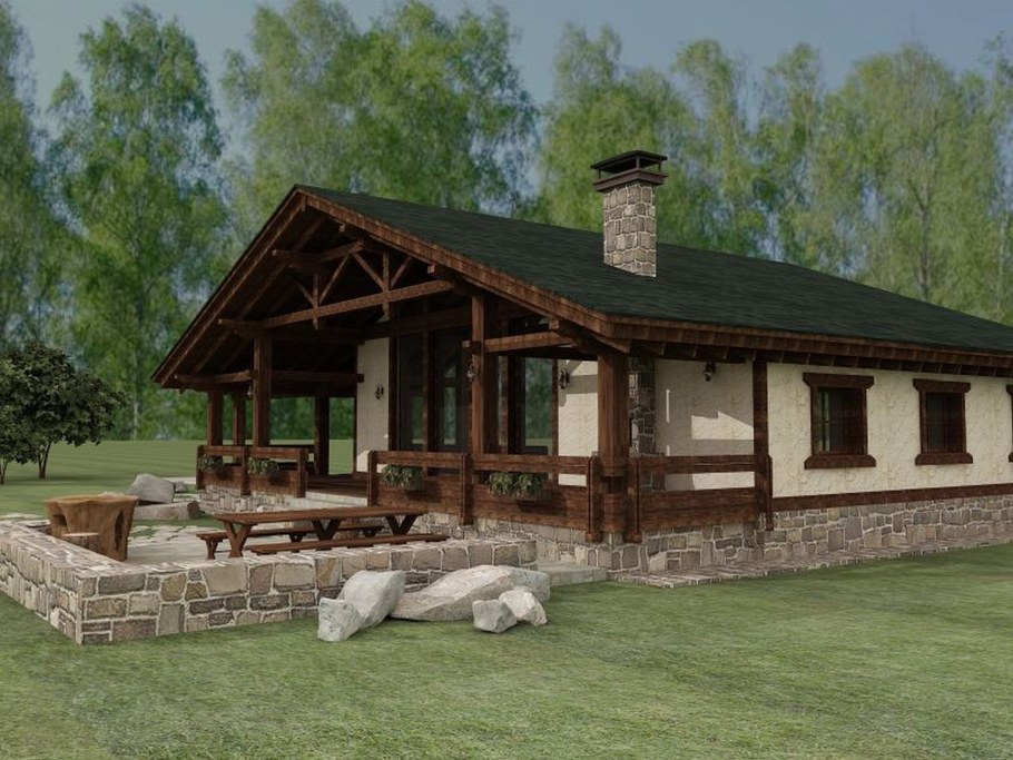 Баня планировка 6х4 с барбекю