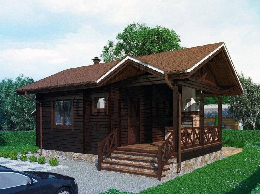 Баня с верандой и барбекю проекты 6х3
