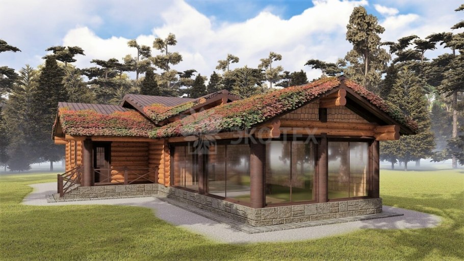 Угловая баня с мангальной зоной проекты