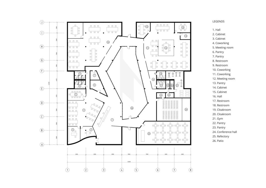 Архитектурный проект офис план
