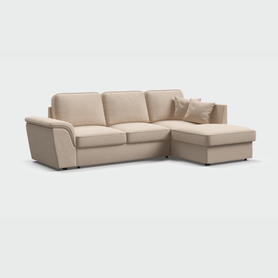 Диван Марсель угловой с оттоманкой много мебели