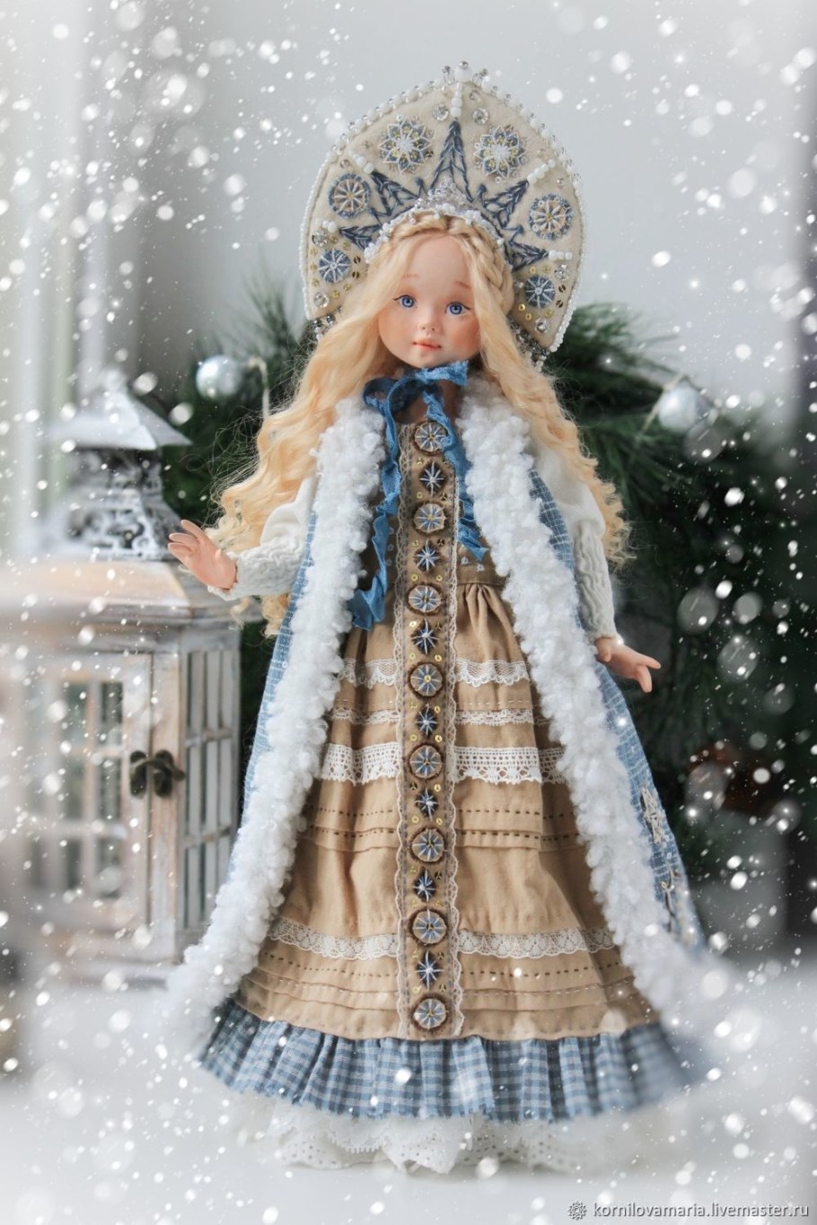 Новогодние клоунессы текстильные снегурки куклы