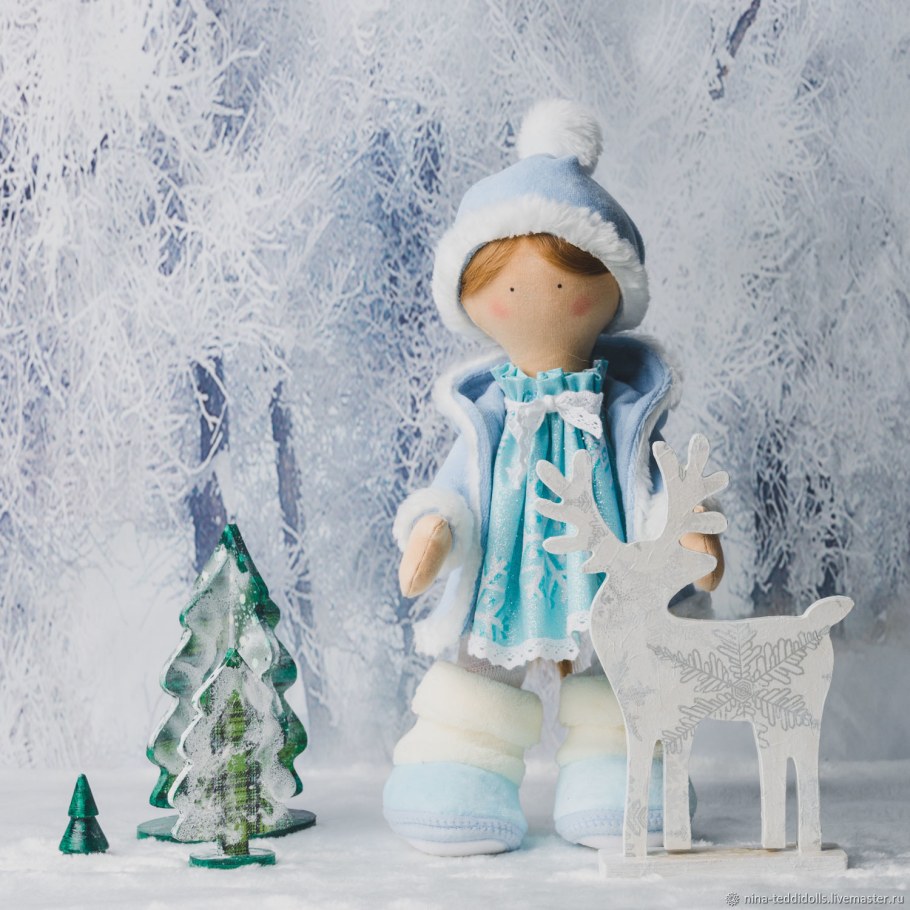 Текстильные куклы Снегурочки