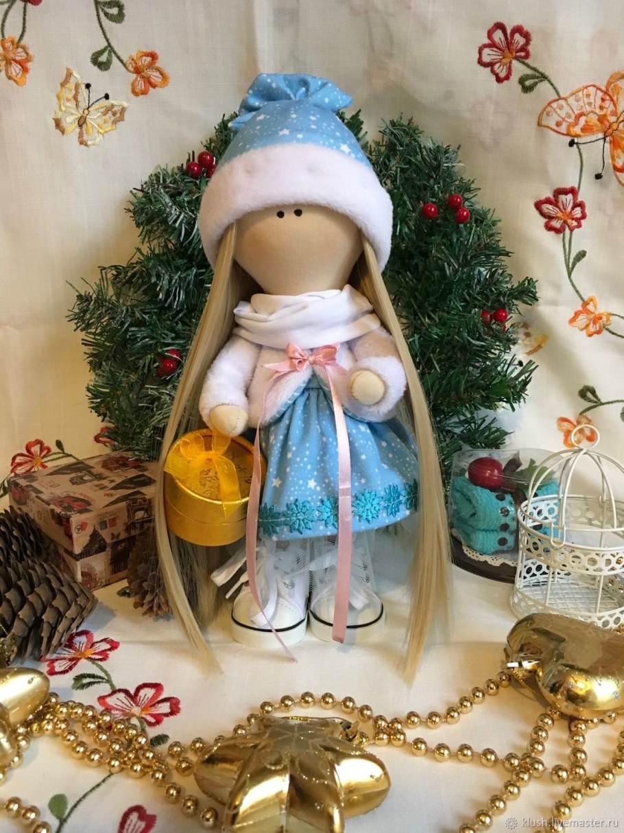 Текстильные куклы Снегурочки