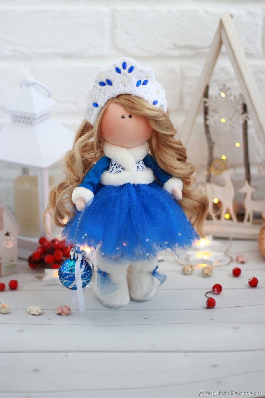 Интерьерная кукла Снегурочка фото