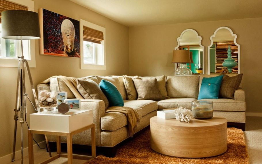 Угловой диван в интерьере