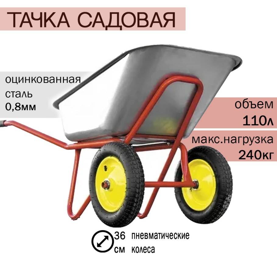 Объем садовой Тачки