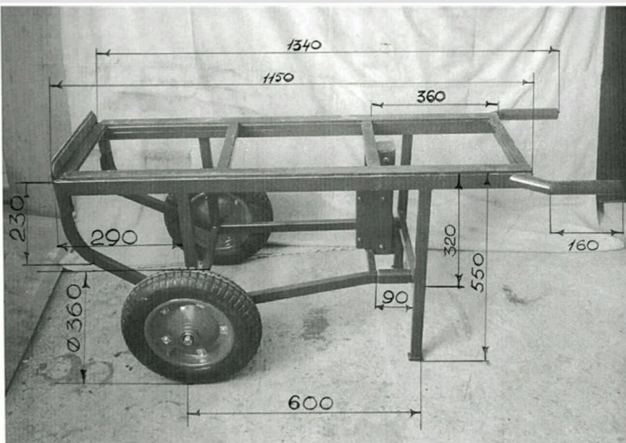 Тележка для минитрактора ТМТ-650