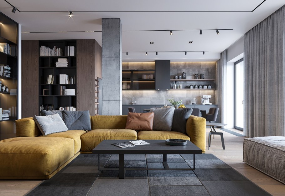 Диван Олаф в интерьере