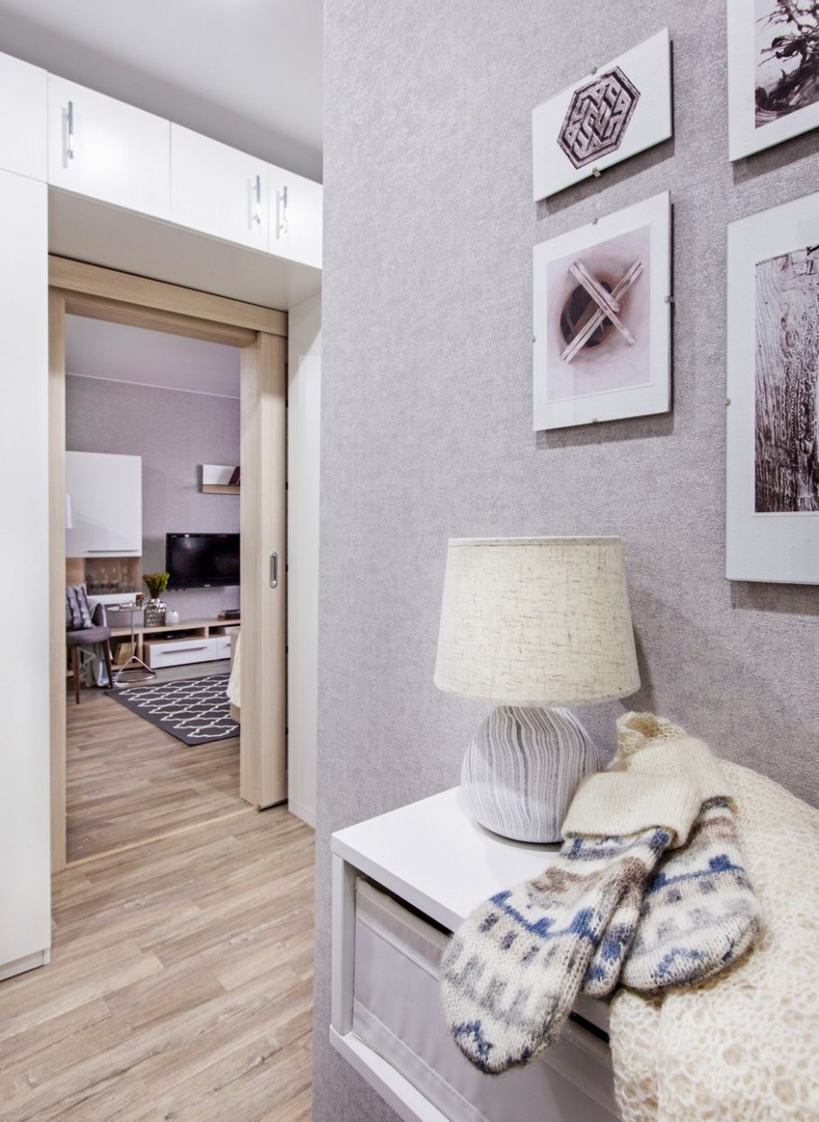 Интерьер однокомнатной квартиры п44