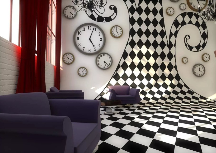 Интерьер в стиле Алиса в стране чудес