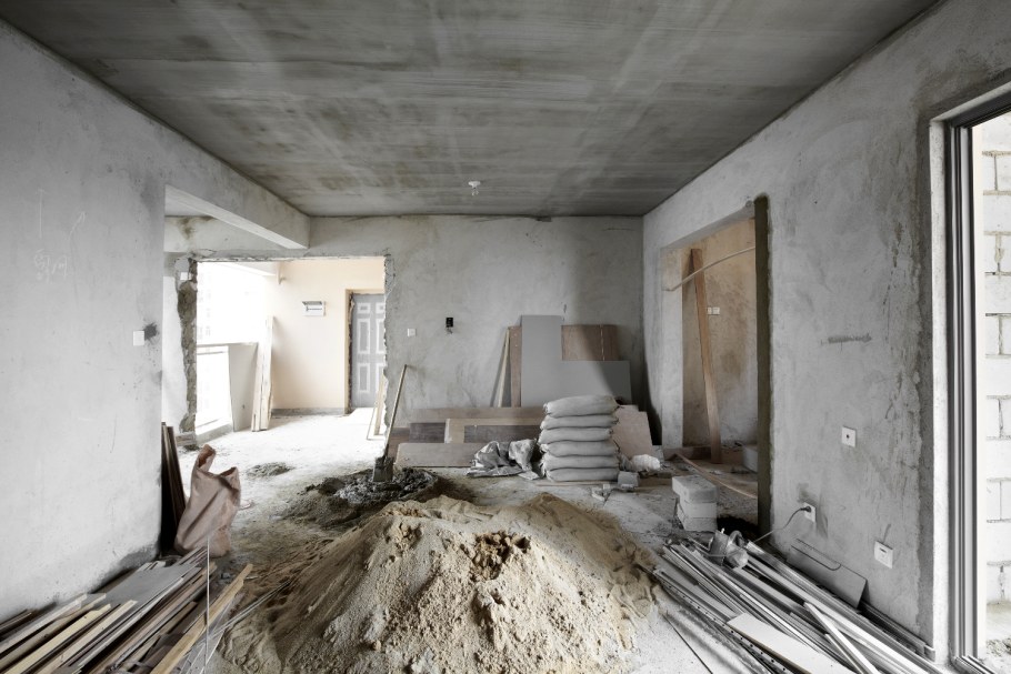 Черновая отделка до после