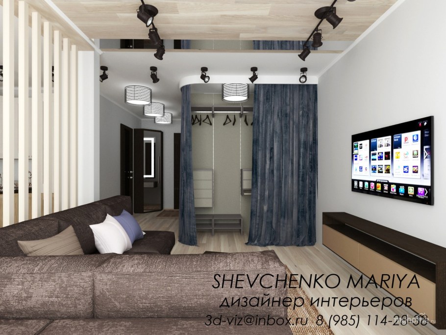 Интерьер однушки для мужчины