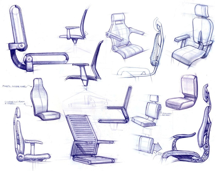 Стул скетч Промдизайн