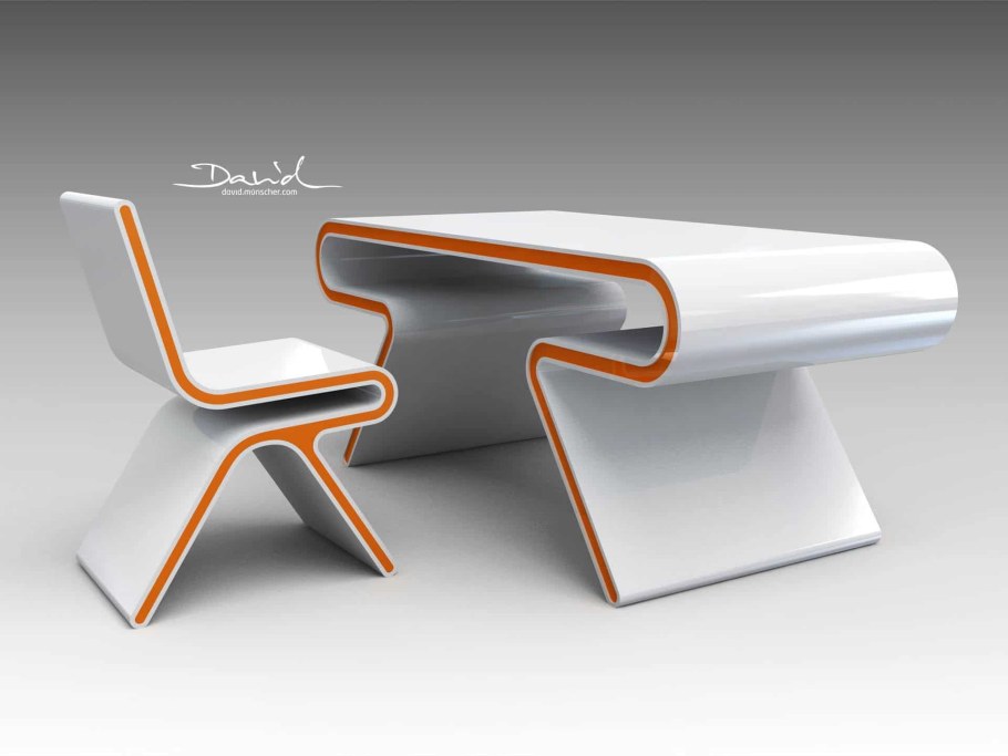 Стол обтекаемой формы