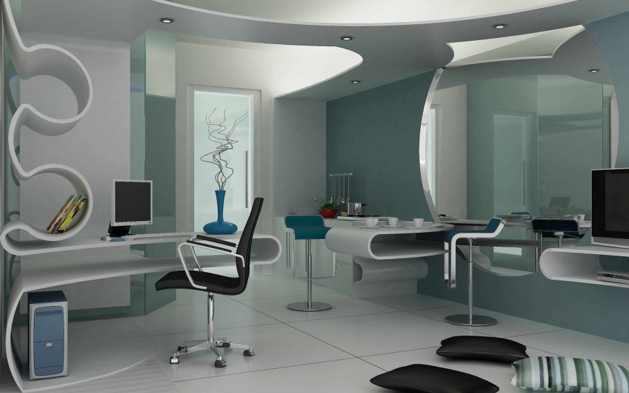 Офис в футуристическом стиле