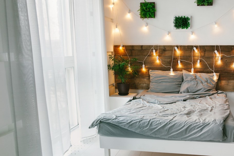 Гирлянды в интерьере