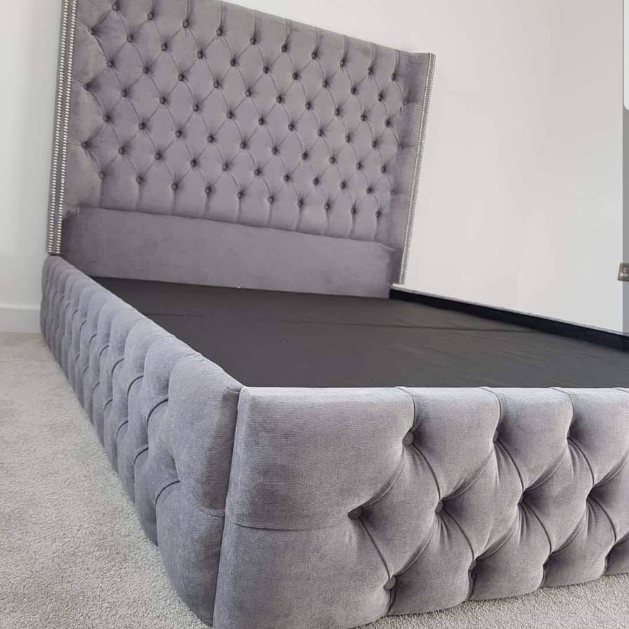 Кровать Честер в каретной стяжке