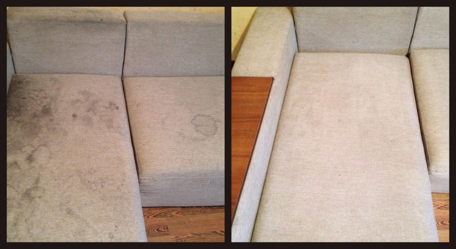 Химчистка мебели до и после