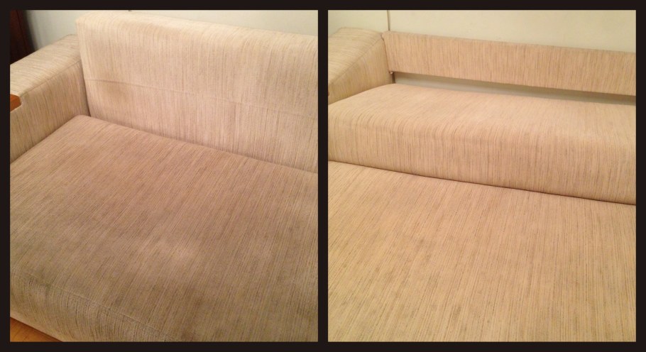 Химчистка мягкой мебели до и после