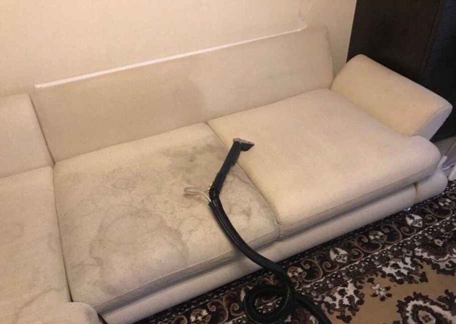 Химчистка мебели до и после