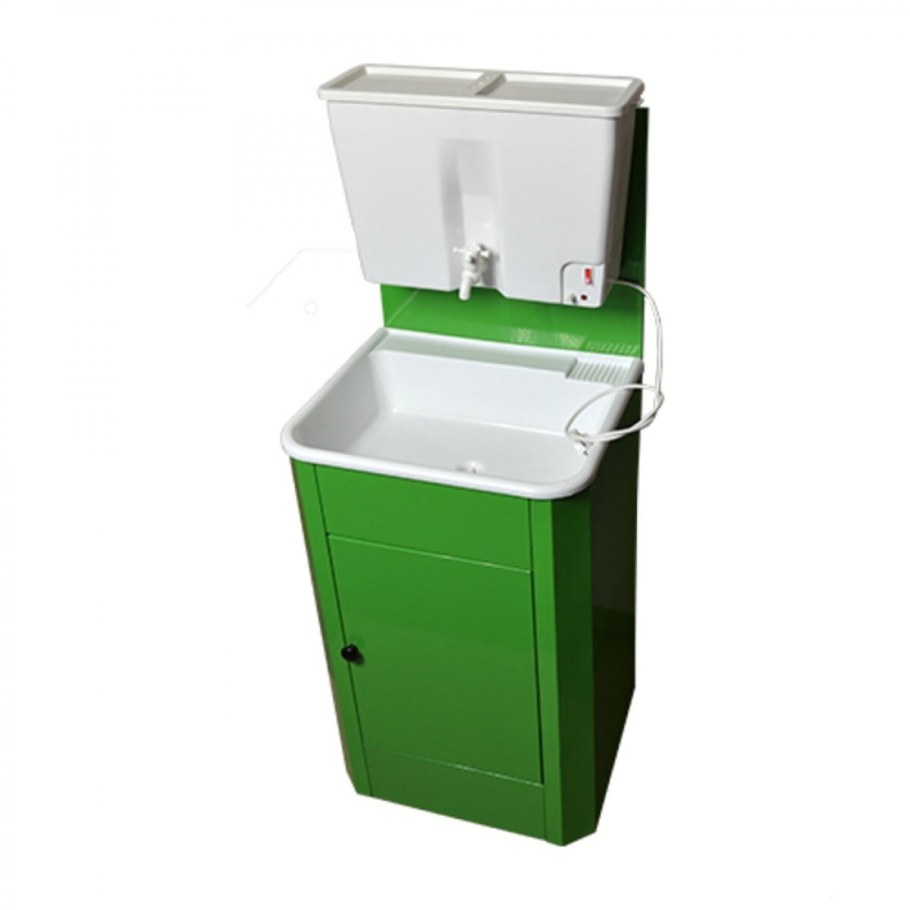 Рукомойник "Акватекс" металл. 500х450 серебро (без ЭВН-20л +мойка нерж.)